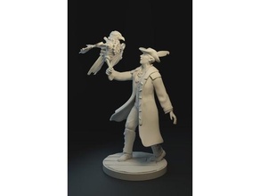 artificer falconeer - tabletop miniature dnd elf falcon pirate 3d print model - Mito3D