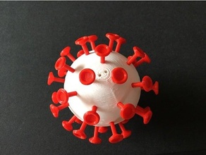 corona virus christmas ball bauble tree coronavirus 3d print model - Mito3D