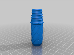Besen Schraube 3d Pinting Gummi Griff Italien Walze 3d print model - Mito3D
