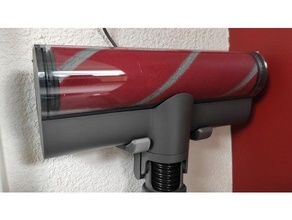 wall mount wandhalterung roborock h6 brush vacuum cleaner 3d print model - Mito3D