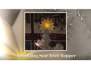 Twinkling Star Baum Topper Weihnachten Dekor Dekorationen Ornament Urlaub Ferien Dekoration Mini Miniatur Teelicht 3d print model - Mito3D
