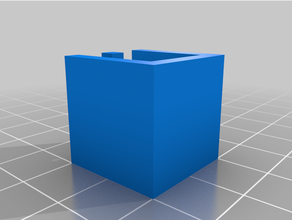 test cube overhang & stringing print 3d print model - Mito3D