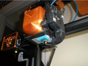 lightweight 5015 blower bracket duct creality cr-10 ender 3 pro 3d print model - Mito3D