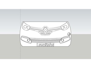 Renault yakalanan anahtarlık 3d print model - Mito3D