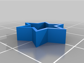 dollhouse - puppenstube fensterbild stern 3d print model - Mito3D