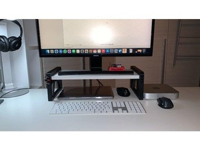 monitor riser escrivaninha organizador ficar pé otimizador espaço protetor 3d print model - Mito3D