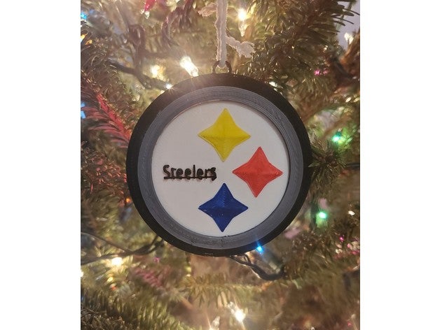steelers ornament christmas nfl pittsburgh 3D print model - Mito3D