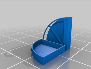 tag d'angle avec tiroir corner shelf drawer 3d print model - Mito3D