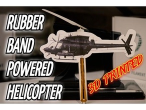 3d impreso caucho banda motorizado helicóptero 3dbenchy 3dprintable 3dprinter 3dprinting impresora partes aeronave avión Arte bebé groot balsa edificio 3d print model - Mito3D