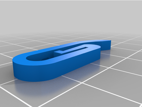 gordijnhaakje curtain clip hook gordijn 3d print model - Mito3D