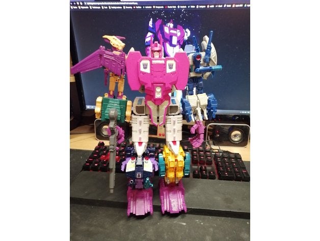 potp evitare petto piatto hun gurrr scudo combinatori combinatore guerre decepticon energia numeri primi terrorcons trasformatori 3D print model - Mito3D