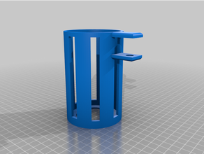 desk mounted cup holder fits 12oz cans 3d print model - Mito3D