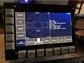 multi función monitor élite peligroso caja botones vuelo simulador mfd 3d print model - Mito3D