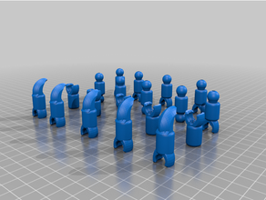 movable hand bases-part 2 3d print model - Mito3D