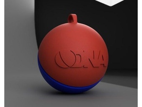 paintball Noël ornement 3d print model - Mito3D