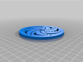 squares pattern coaster 3d print model - Mito3D