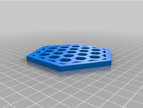 hexadécimal Coaster 3d print model - Mito3D