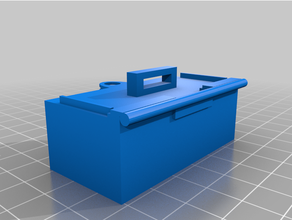 chiudibile chiave scatola apertura axel 2 serratura contenitore Aperto vicino Conservazione 3d print model - Mito3D