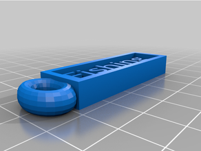 fishing keychain 3d print model - Mito3D