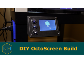 octoscreen display mount 3d printing octoprint accessories raspberrypi raspberry pi tft35 tft screen touchscreen 3d print model - Mito3D