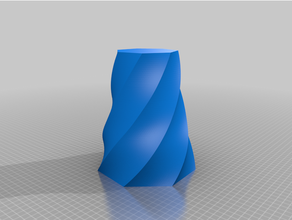 vase heptagone 3d print model - Mito3D