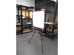 led panel softbox tripod mounting holder mount lighting photography studio 3d print model - Mito3D