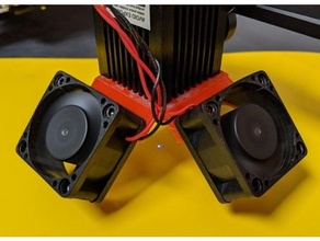 openscad láser diodo sencillo ventilador aire ayudar 40mm Corte laser cortador grabador 3d print model - Mito3D