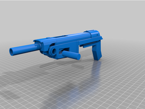 automático pistola Ametralladora 3d print model - Mito3D