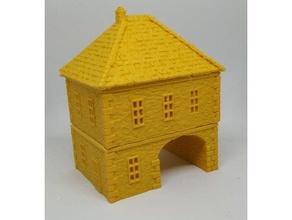 normandy houses 15mm 1 100 scale 3d print model - Mito3D