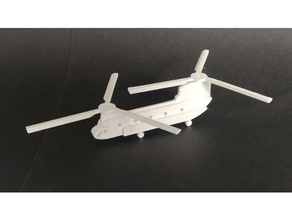 ch-47 chinook kitcard aeroplane airplane airport america assembly required aviation boeing card heavy heli helicopter lift military multirotor rotor tandem transport twin usaf 3d print model - Mito3D