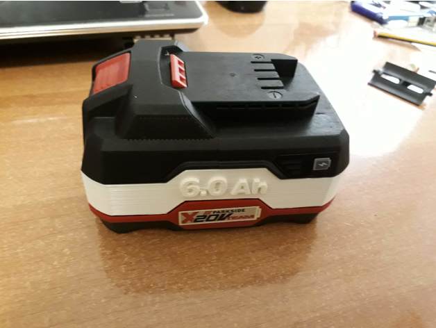 parkside x20 team 60 battery upgrade 3D print model - Mito3D