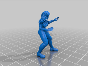 laura sfv calle combatiente vídeo juego 3d print model - Mito3D