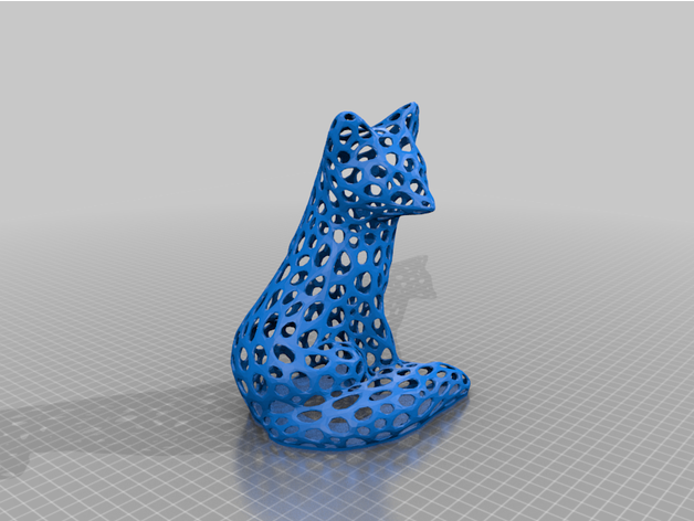 Raposa Voronoi lampe atualizar 22122020 luminária luz 3D print model - Mito3D