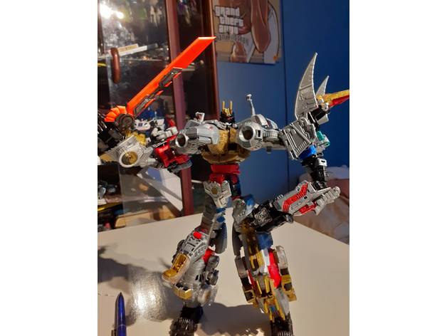 spada potp volcanicus dinobots grimlock energia numeri primi trasformatori 3D print model - Mito3D