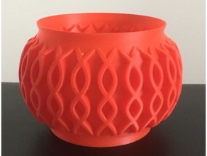 vase mode bol boules bonbons plat spirale spiralé impression 3d print model - Mito3D