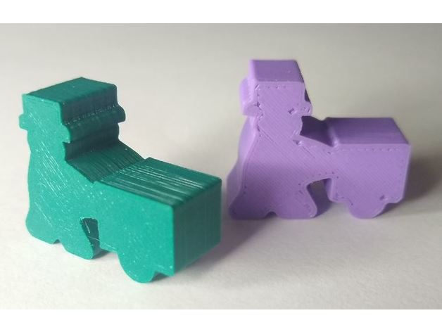 Händler meeple Karkasse Schubkarre 3D print model - Mito3D