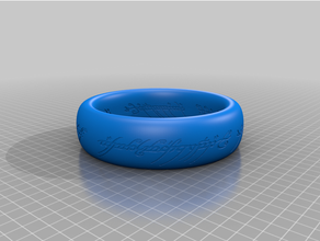 cuenco sostener lotr anillo decorativo señor anillos 3d print model - Mito3D