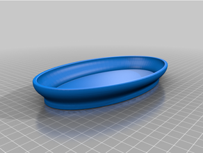 oval bandeja 3d print model - Mito3D