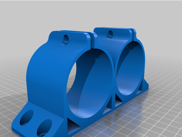 dual bosch 044 fuel pump bracket 60mm 3D print model - Mito3D