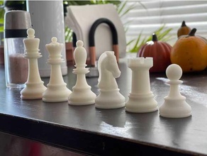 chess set - dubrovnik 1950 piece pieces 3d print model - Mito3D