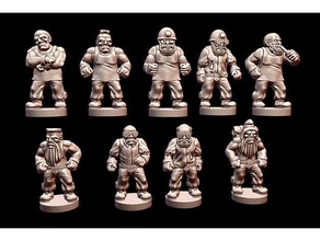 10mm wasteland townsfolk - male civvies scale epic epic40k fallout npc post-apocalyptic wasteman wastewars 3d print model - Mito3D