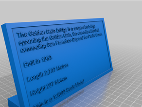 golden Tor Brücke 3d print model - Mito3D