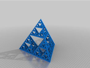 symmetrisch fraktal Pyramide 3d print model - Mito3D