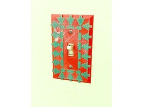 christmas lightswitch cover us decoration decorations light switch xmas 3d print model - Mito3D