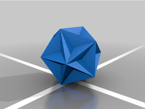 dodecahedron 2 3d geometri matematik Sanat platonik katı star 3d print model - Mito3D
