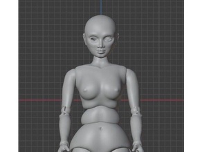 eve - ball jointed doll 3d print model - Mito3D