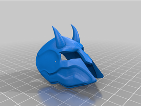 spartan devil mask 3d print model - Mito3D