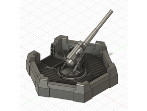 basilisco aa postazione 30k 88mm anti aria 40k 88cm bunker trincea 3d print model - Mito3D