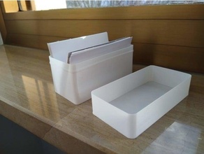 caixa biglietti visita negócio cartão chamando suporte scatola 3d print model - Mito3D
