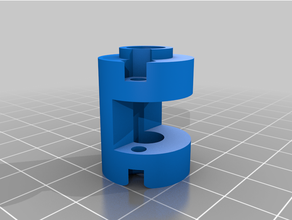 m8 rápido liberação noz fácil impressão filamento suporte carretel rosca Cajado 3d print model - Mito3D